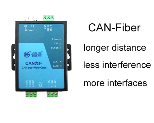 A long-distance CAN bridge: optical fiber to CAN modules