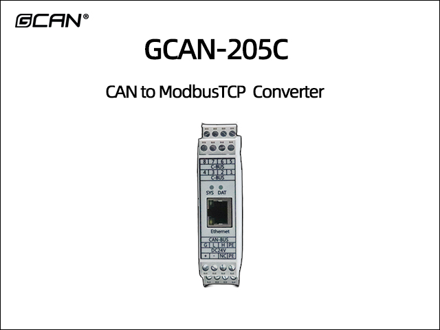 GCAN-205C CAN to ModbusTCP  Converter