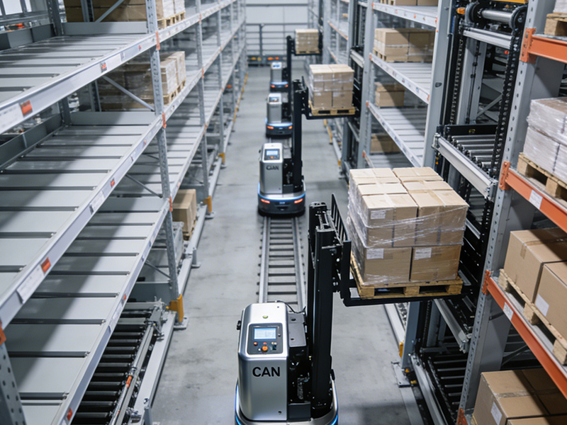 Application of CAN devices in the intelligent logistics indu
